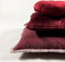 Dutch Decor BURTO - Sierkussen van gewassen katoen Merlot 60x60 cm - rood - Inclusief binnenkussen