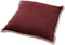 Dutch Decor BURTO - Sierkussen van gewassen katoen Merlot 60x60 cm - rood - Inclusief binnenkussen