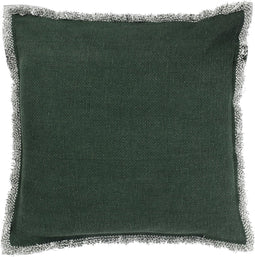 Dutch Decor BURTO - Sierkussen van gewassen katoen Mountain View 60x60 cm - groen - Inclusief binnenkussen
