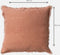 Dutch Decor BURTO - Sierkussen van gewassen katoen Muted Clay 60x60 cm - roze - Inclusief binnenkussen