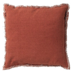 Dutch Decor - BURTO - Sierkussen van gewassen katoen Potters Clay 60x60 cm - oranje