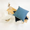 Dutch Decor BURTO - Sierkussen van gewassen katoen Provincial Blue 60x60 cm - blauw - Inclusief binnenkussen