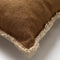 Dutch Decor BURTO - Sierkussen van gewassen katoen Tobacco brown 45x45 cm - bruin - Inclusief binnenkussen