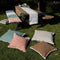 Dutch Decor BURTO - Sierkussen van gewassen katoen Tobacco brown 45x45 cm - bruin - Inclusief binnenkussen