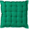 Dutch Decor - BURTO - Stoelkussen van gewassen katoen Emerald 40x40 cm - groen - Zitkussen
