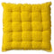 Dutch Decor - BURTO - Stoelkussen van gewassen katoen Lemon 40x40 cm - geel