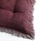Dutch Decor - BURTO - Stoelkussen van gewassen katoen Merlot 40x40 cm - rood - Zitkussen