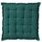 Dutch Decor - BURTO - Stoelkussen van gewassen katoen Sagebrush Green 40x40 cm - groen - Zitkussen