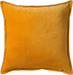 Dutch Decor CAITH - Kussenhoes 50x50 cm - 100% katoen velvet - Golden Glow - geel - met rits - zonder binnenkussen