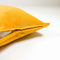 Dutch Decor CAITH - Kussenhoes 50x50 cm - 100% katoen velvet - Golden Glow - geel - met rits - zonder binnenkussen