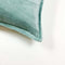 Dutch Decor CAITH - Kussenhoes 50x50 cm - 100% katoen velvet - Jadeite - lichtgroen - met rits - zonder binnenkussen