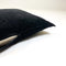 Dutch Decor CAITH - Kussenhoes 50x50 cm - 100% katoen velvet - Raven - zwart - met rits - zonder binnenkussen