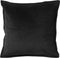Dutch Decor CAITH - Kussenhoes 50x50 cm - 100% katoen velvet - Raven - zwart - met rits - zonder binnenkussen