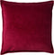 Dutch Decor CAITH - Kussenhoes 50x50 cm - 100% katoen - velvet - lekker zacht - Red Plum - donkerroze - met rits - zonder binnenkussen