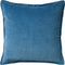 Dutch Decor CAITH - Kussenhoes 50x50 cm - 100% katoen - velvet - lekker zacht - Provincial Blue - lichtblauw - met rits - zonder binnenkussen