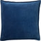 Dutch Decor CAITH - Kussenhoes 50x50 cm - 100% katoen velvet - Insignia Blue - donkerblauw - met rits - zonder binnenkussen
