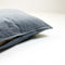 Dutch Decor CAITH - Kussenhoes 50x50 cm - 100% katoen velvet - Charcoal Gray - antraciet - met rits - zonder binnenkussen
