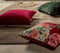 Dutch Decor CAITH - Kussenhoes 50x50 cm - 100% katoen - velvet - lekker zacht - Red Plum - donkerroze - met rits - zonder binnenkussen