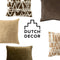 Dutch Decor CAITH - Kussenhoes 50x50 cm - 100% katoen velvet - Chocolate Martini - donkerbruin - met rits - zonder binnenkussen