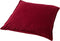Dutch Decor CAITH - Kussenhoes 50x50 cm - 100% katoen - velvet - lekker zacht - Red Plum - donkerroze - met rits - zonder binnenkussen
