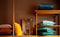 Dutch Decor CAITH - Kussenhoes 50x50 cm - 100% katoen velvet - Insignia Blue - donkerblauw - met rits - zonder binnenkussen