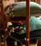 Dutch Decor CAITH - Kussenhoes 50x50 cm - 100% katoen velvet - Mountain View - donkergroen - met rits - zonder binnenkussen