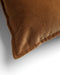 Dutch Decor CAITH - Kussenhoes 50x50 cm - 100% katoen velvet - Tobacco Brown - bruin - met rits - zonder binnenkussen
