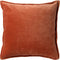Dutch Decor CAITH - Kussenhoes 50x50cm - 100% katoen velvet - lekker zacht - Potters Clay - oranje / terracotta - met rits