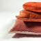 Dutch Decor CAITH - Kussenhoes 50x50cm - 100% katoen velvet - lekker zacht - Potters Clay - oranje / terracotta - met rits