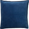 Dutch Decor CAITH - Sierkussen 50x50 cm - 100% katoen velvet - lekker zacht - Insignia Blue - donkerblauw - Inclusief binnenkussen