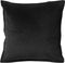 Dutch Decor CAITH - Sierkussen 50x50 cm - 100% katoen velvet - lekker zacht - Raven - zwart - Inclusief binnenkussen