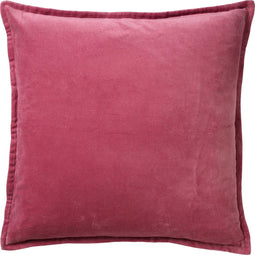Dutch Decor CAITH - Sierkussen 50x50 cm - 100% katoen velvet - lekker zacht - Heather Rose - roze - Inclusief binnenkussen