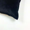 Dutch Decor CAITH - Sierkussen 50x50 cm - 100% katoen velvet - lekker zacht - Raven - zwart - Inclusief binnenkussen