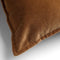 Dutch Decor CAITH - Sierkussen 50x50 cm - 100% katoen velvet - lekker zacht - Tobacco Brown - bruin - Inclusief binnenkussen