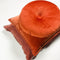 Dutch Decor CAITH - Sierkussen 50x50 cm - 100% katoen velvet - lekker zacht - Potters Clay - oranje / terracotta - Inclusief binnenkussen
