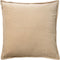 Dutch Decor CAITH - Sierkussen 50x50cm - 100% katoen velvet - lekker zacht - Pumice Stone - beige - Inclusief binnenkussen