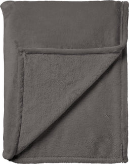 Dutch Decor - CHARLIE - Plaid 200x220 cm - extra grote fleece deken - effen kleur - Driftwood - taupe