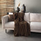 Dutch Decor - CHARLIE - Plaid 200x220 cm - extra grote fleece deken - effen kleur - Chocolate Martini - donkerbruin