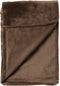 Dutch Decor - CHARLIE - Plaid 200x220 cm - extra grote fleece deken - effen kleur - Chocolate Martini - donkerbruin