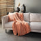 Dutch Decor - CHARLIE - Plaid 200x220 cm - extra grote fleece deken - effen kleur - Muted Clay - roze