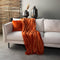 Dutch Decor - CHARLIE - Plaid 200x220 cm - extra grote fleece deken - effen kleur - Potters Clay - oranje terra