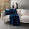 Dutch Decor - CHARLIE - Plaid 200x220 cm - extra grote fleece deken - effen kleur - Insignia Blue - blauw