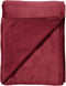 Dutch Decor - CHARLIE - Plaid 200x220 cm - extra grote fleece deken - effen kleur - Merlot - rood bordeaux