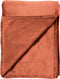 Dutch Decor - CHARLIE - Plaid 200x220 cm - extra grote fleece deken - effen kleur - Potters Clay - oranje terra