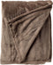 Dutch Decor - CHARLIE - Plaid 200x220 cm - extra grote fleece deken - effen kleur - Driftwood - taupe