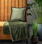 Dutch Decor CHEETA - Kussenhoes met dierenprint 45x45 cm Chive - groen - met rits - zonder binnenkussen