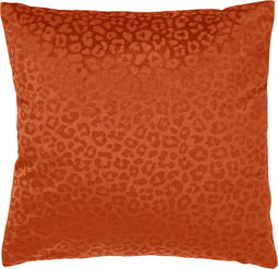 Dutch Decor CHESSY - Sierkussen met dierenprint 45x45 cm Potters Clay - oranje - Inclusief binnenkussen