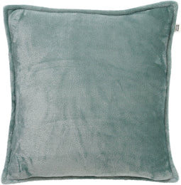 Dutch Decor CILLY - Kussenhoes fleece 45x45 cm - Jadeite - lichtgroen - met rits - zonder binnenkussen