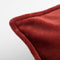 Dutch Decor CILLY - Kussenhoes fleece 45x45 cm - Merlot - rood - met rits - zonder binnenkussen