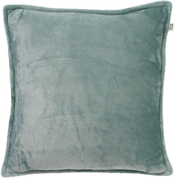 Dutch Decor CILLY - Sierkussen fleece 45x45 cm - Jadeite - lichtgroen - Inclusief binnenkussen